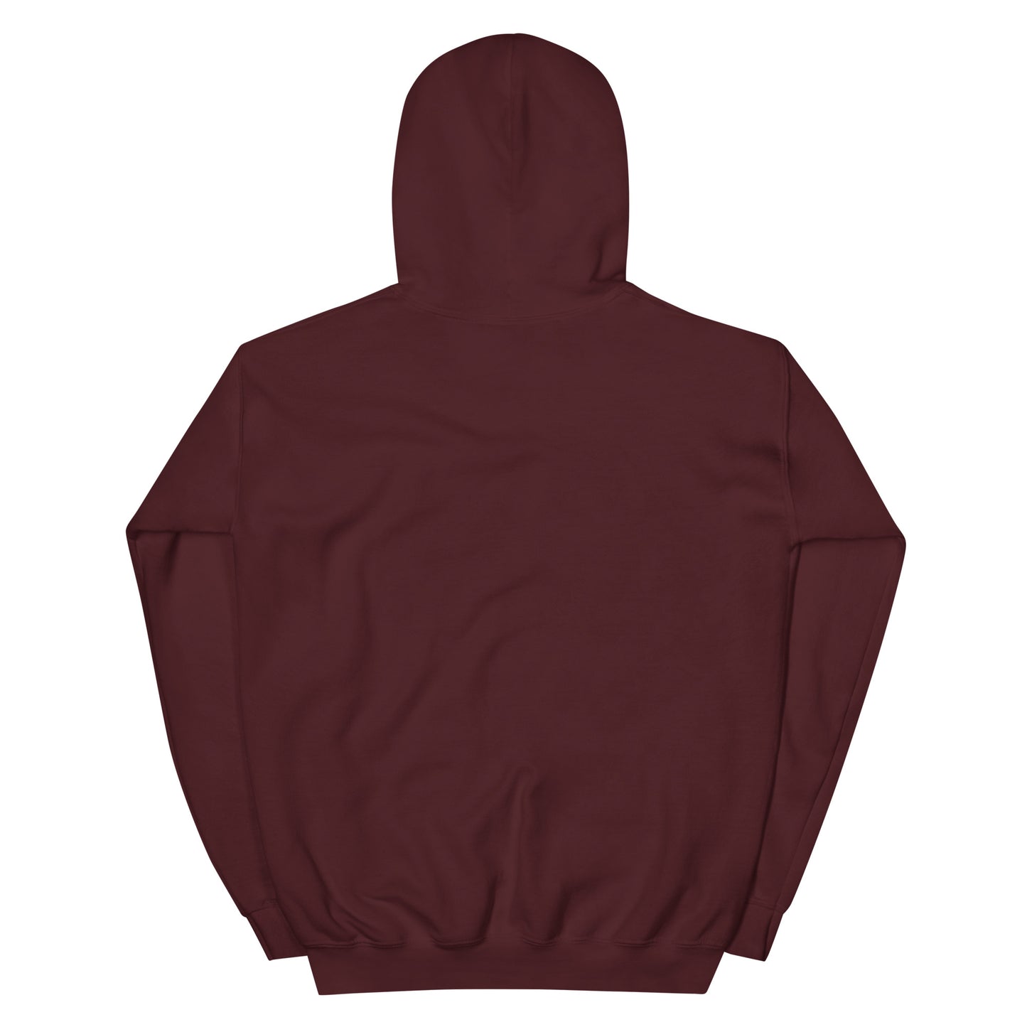 Maroon hoodie on a white background