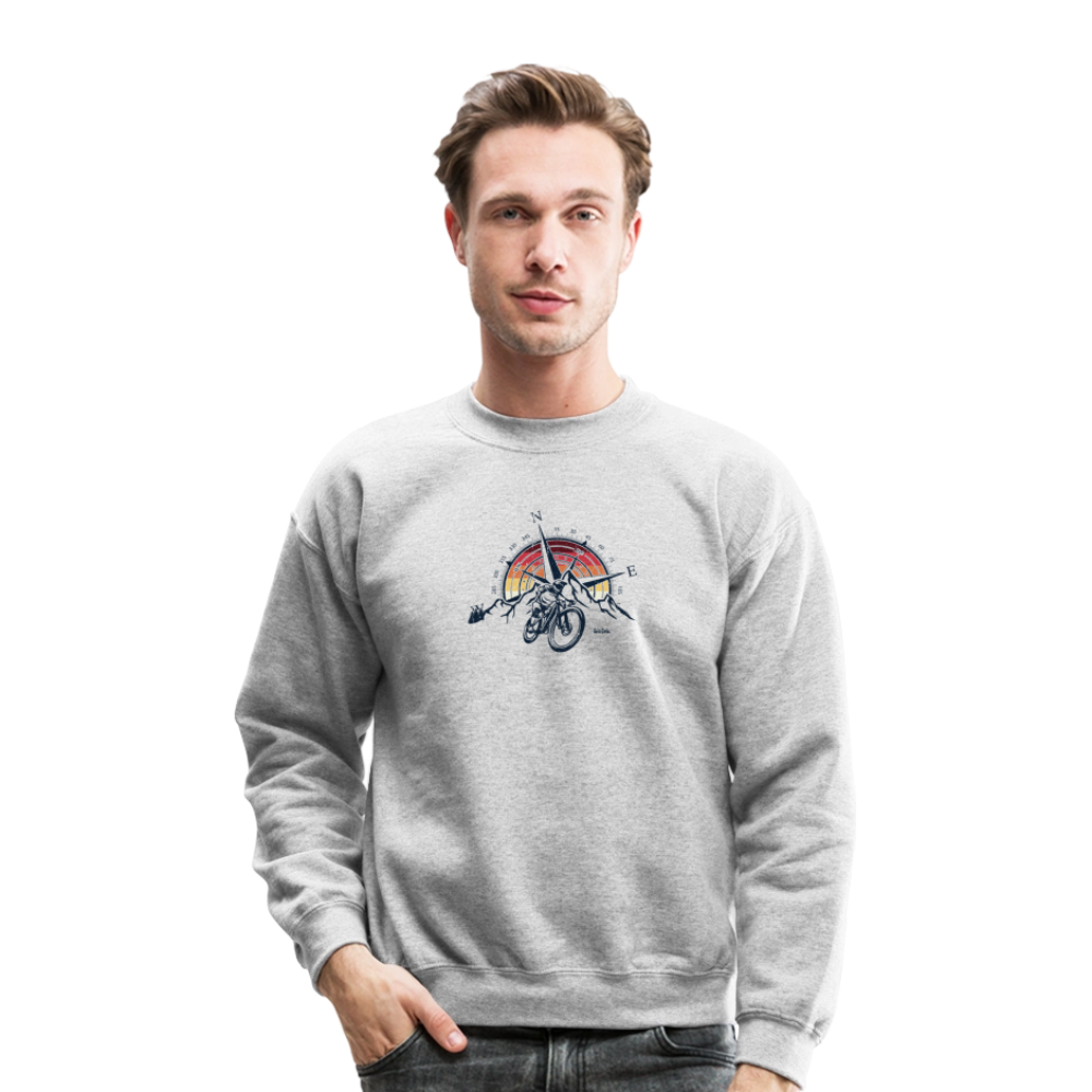 Compass and Mountains Bike - heather gray