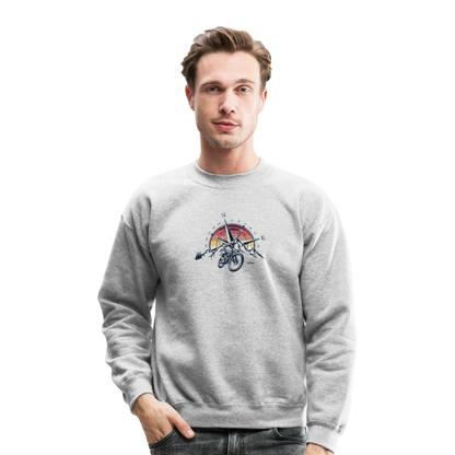 Compass and Mountains Bike - heather gray