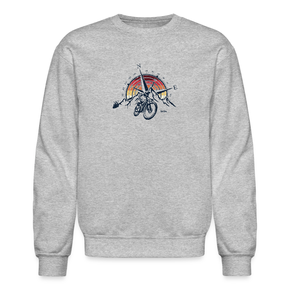 Compass and Mountains Bike - heather gray