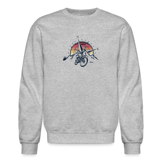 Compass and Mountains Bike - heather gray