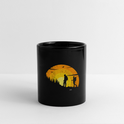 Adventure Full Color Ceramic Mug – Perfect for Travelers & Nature Lovers - black