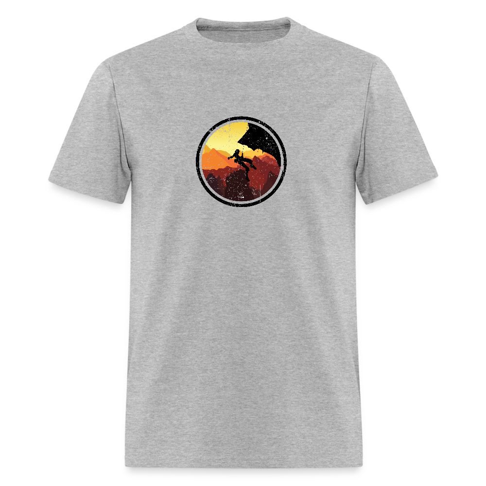 Rock Climbing - Elevate Your Adventure Tee - heather gray