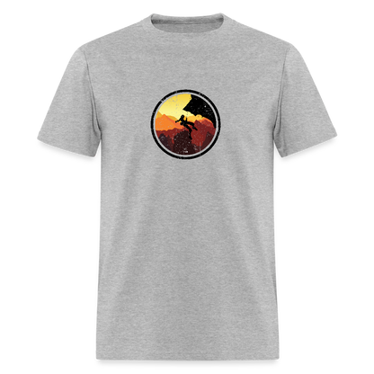 Rock Climbing - Elevate Your Adventure Tee - heather gray