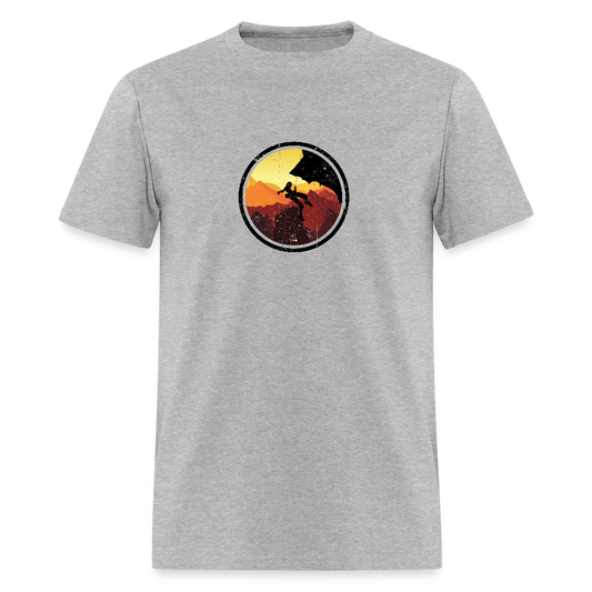 Rock Climbing - Elevate Your Adventure Tee - heather gray
