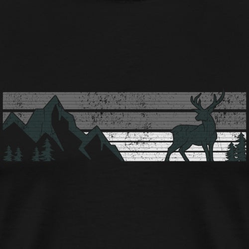 Deer silhouette representing freedom and woodland spirit.