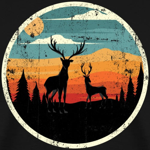 Deer silhouette graphic representing untamed nature and wilderness.