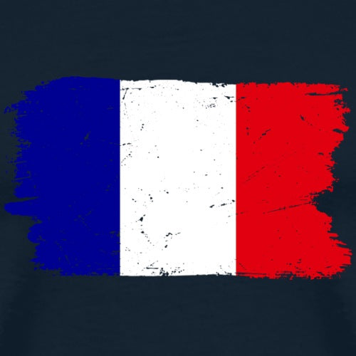 French flag design on a dark background
