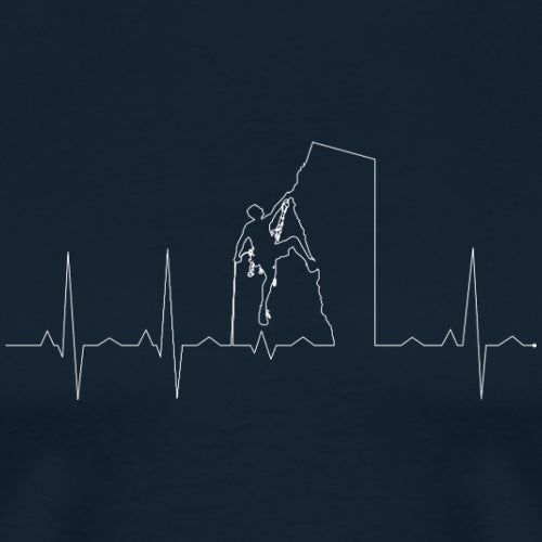 Heartbeat line design with a silhouette of a person on a dark background