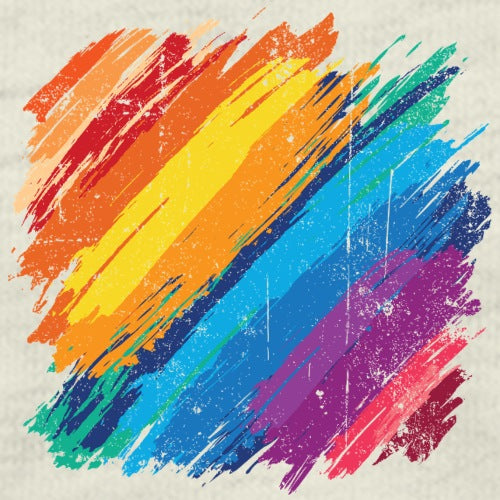 Colorful abstract brush strokes on a textured background