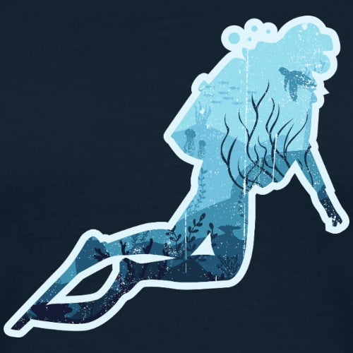 Blue silhouette of a person in a yoga pose on a black background