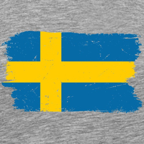 Flag of Sweden on a gray background