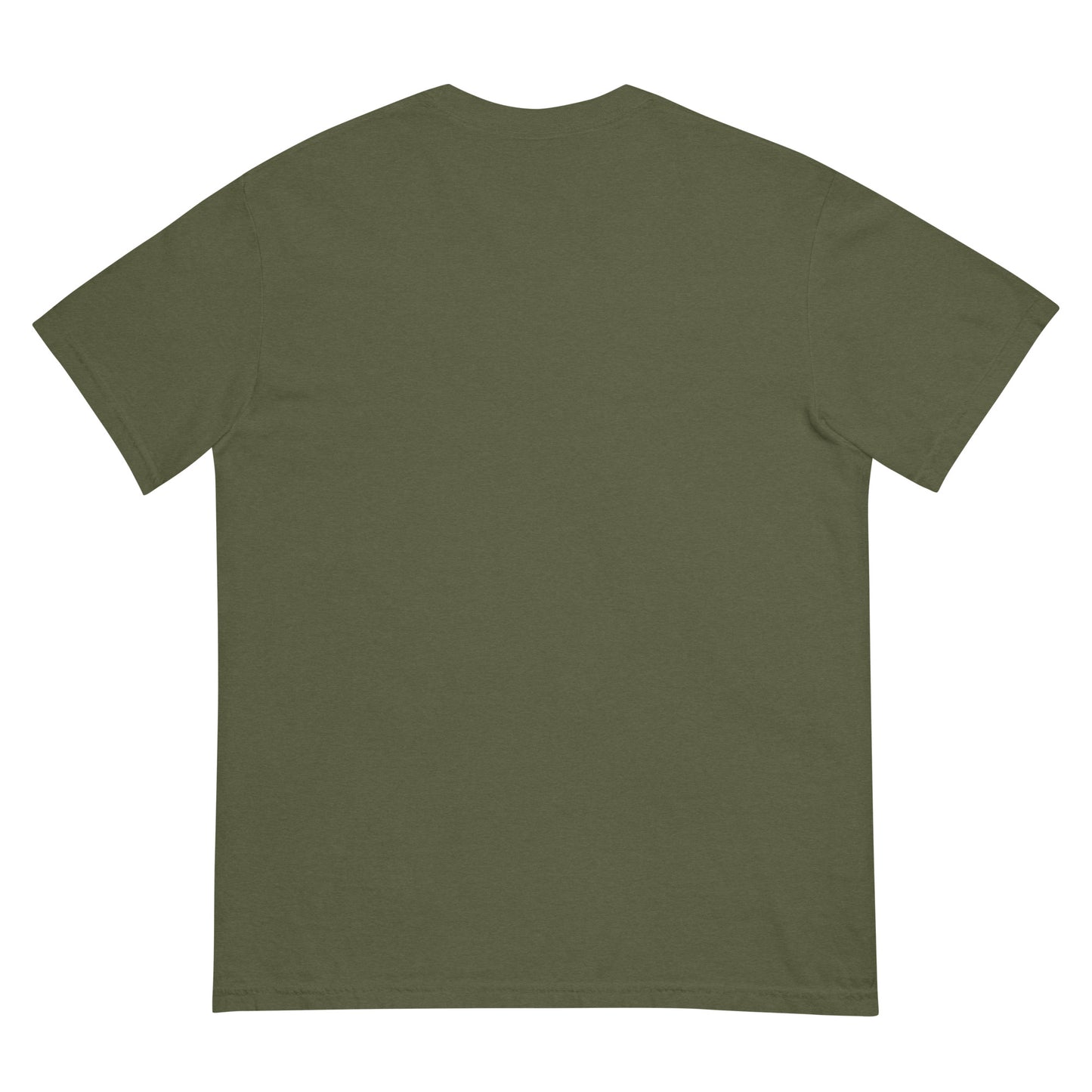 Green t-shirt on a white background