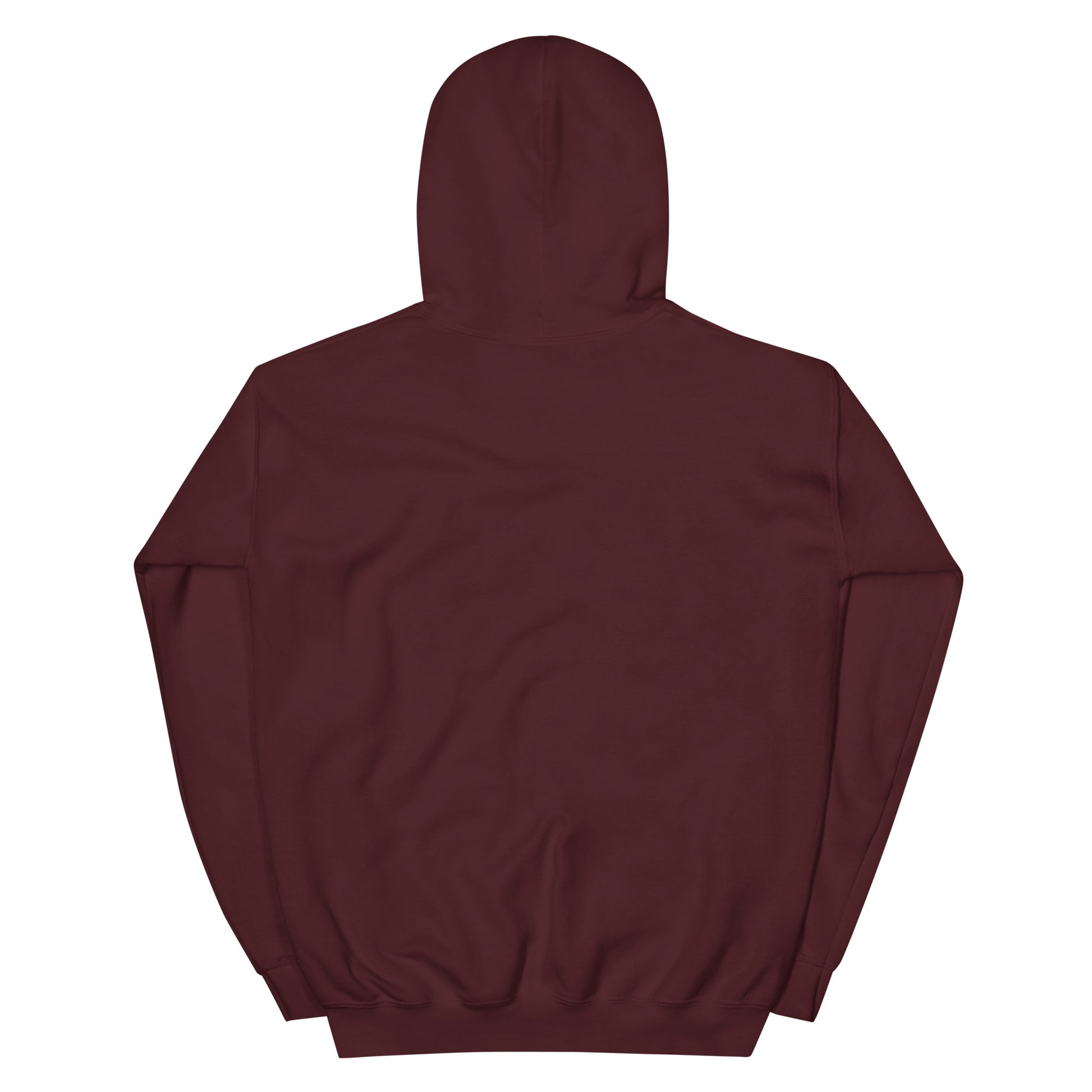 Maroon hoodie on a white background