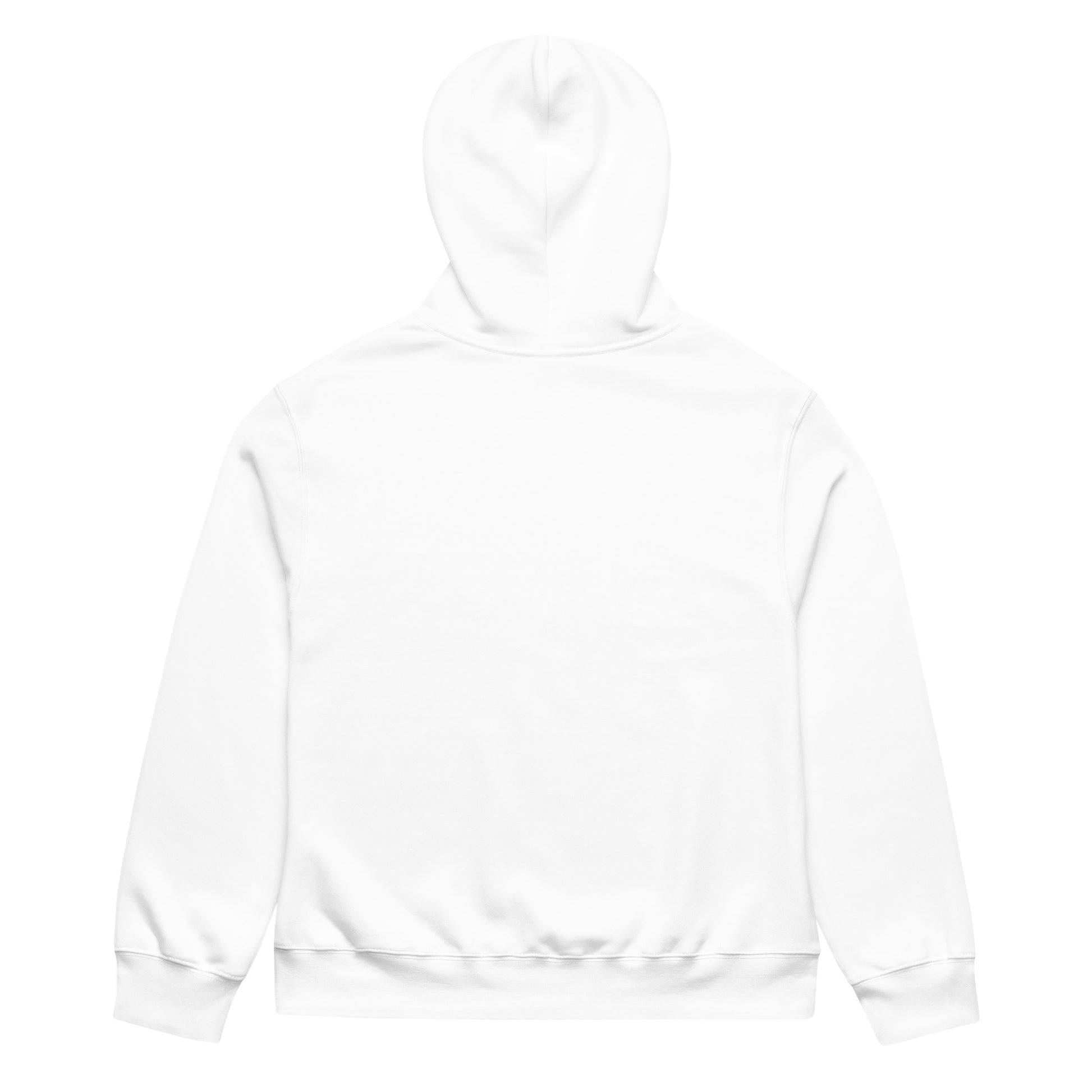 White hoodie on a white background